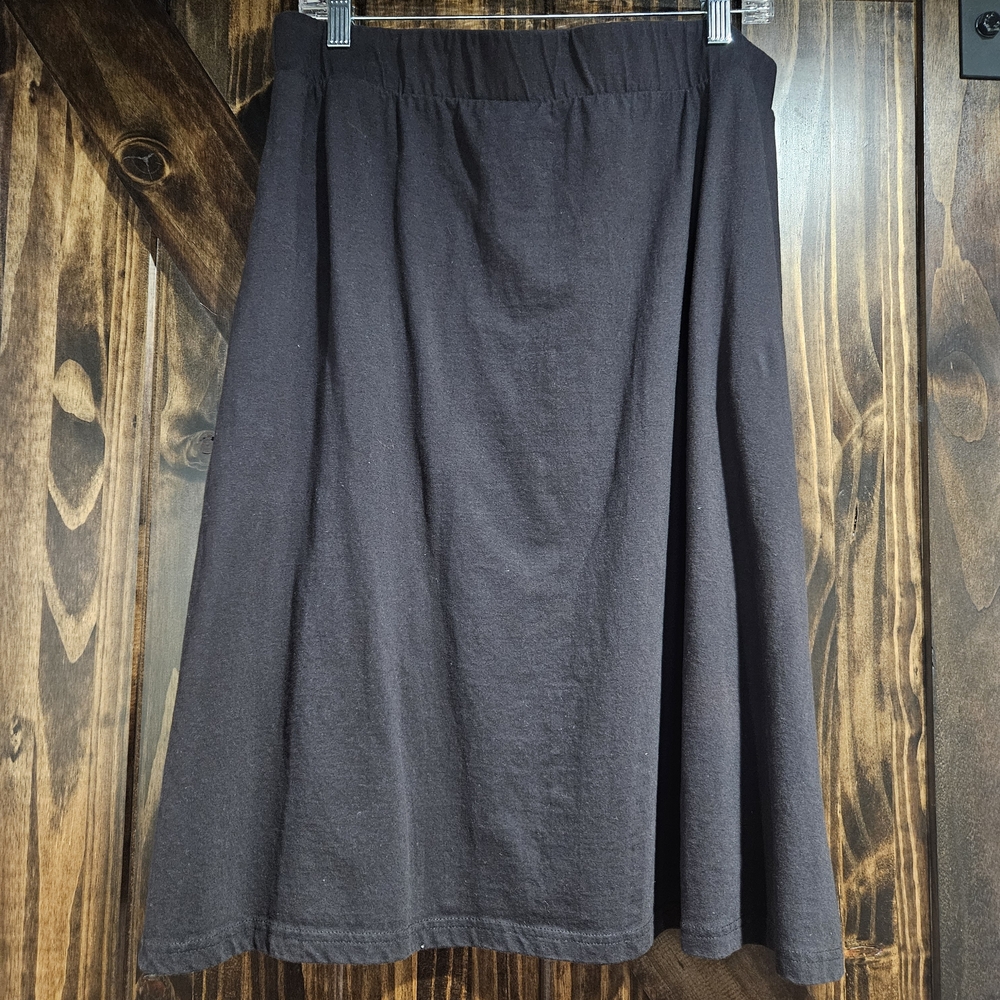 Svaha Black A-Line Skirt